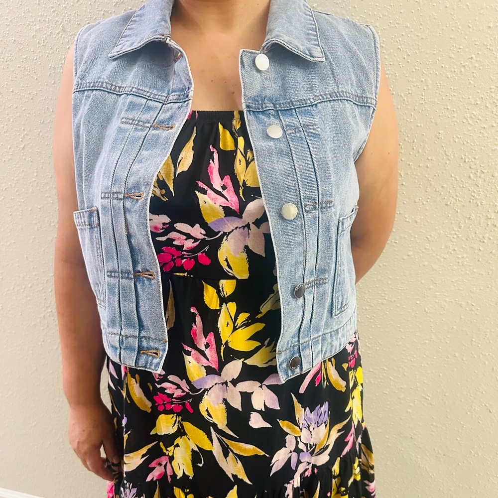 Vigoss Light Blue Denim Vest